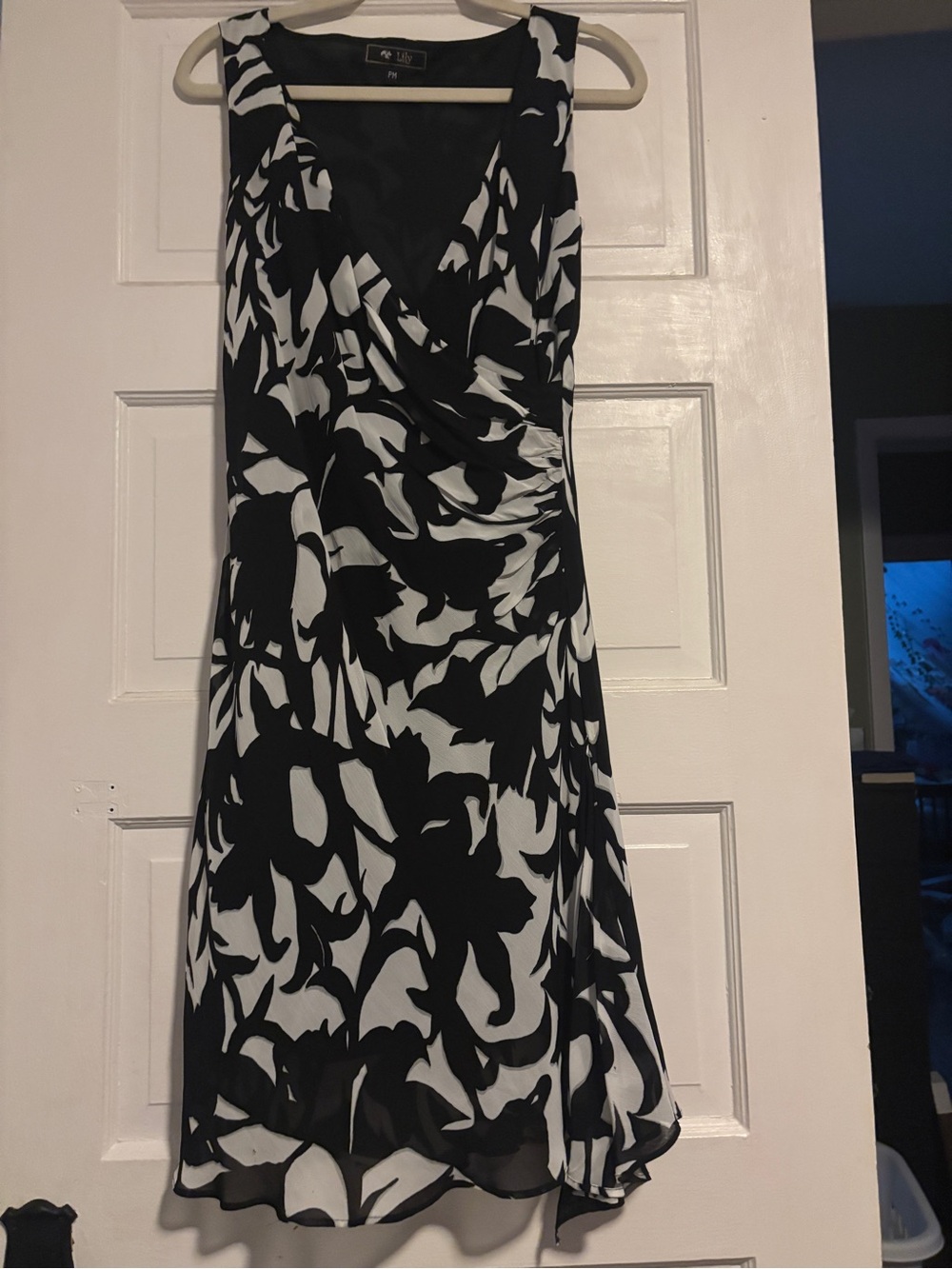 Lily Black & White Floral Dress